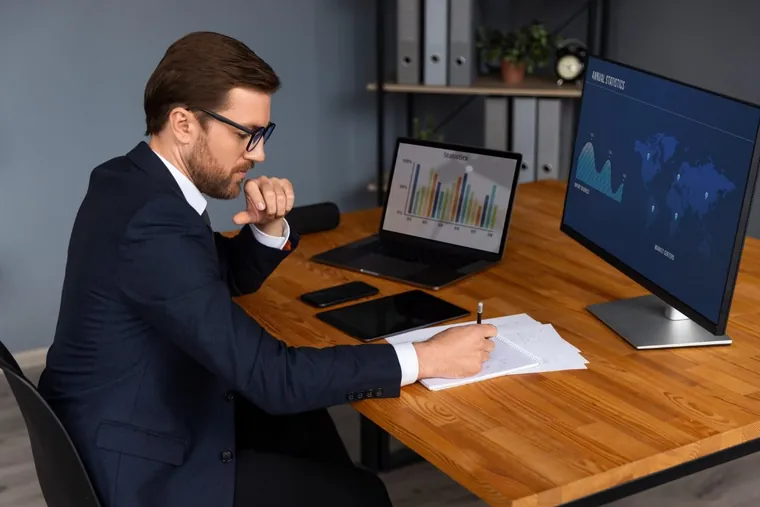 Accounting and bookkeeping concept image illustrating A Comprehensive Guide to Backlog Accounting Services in the