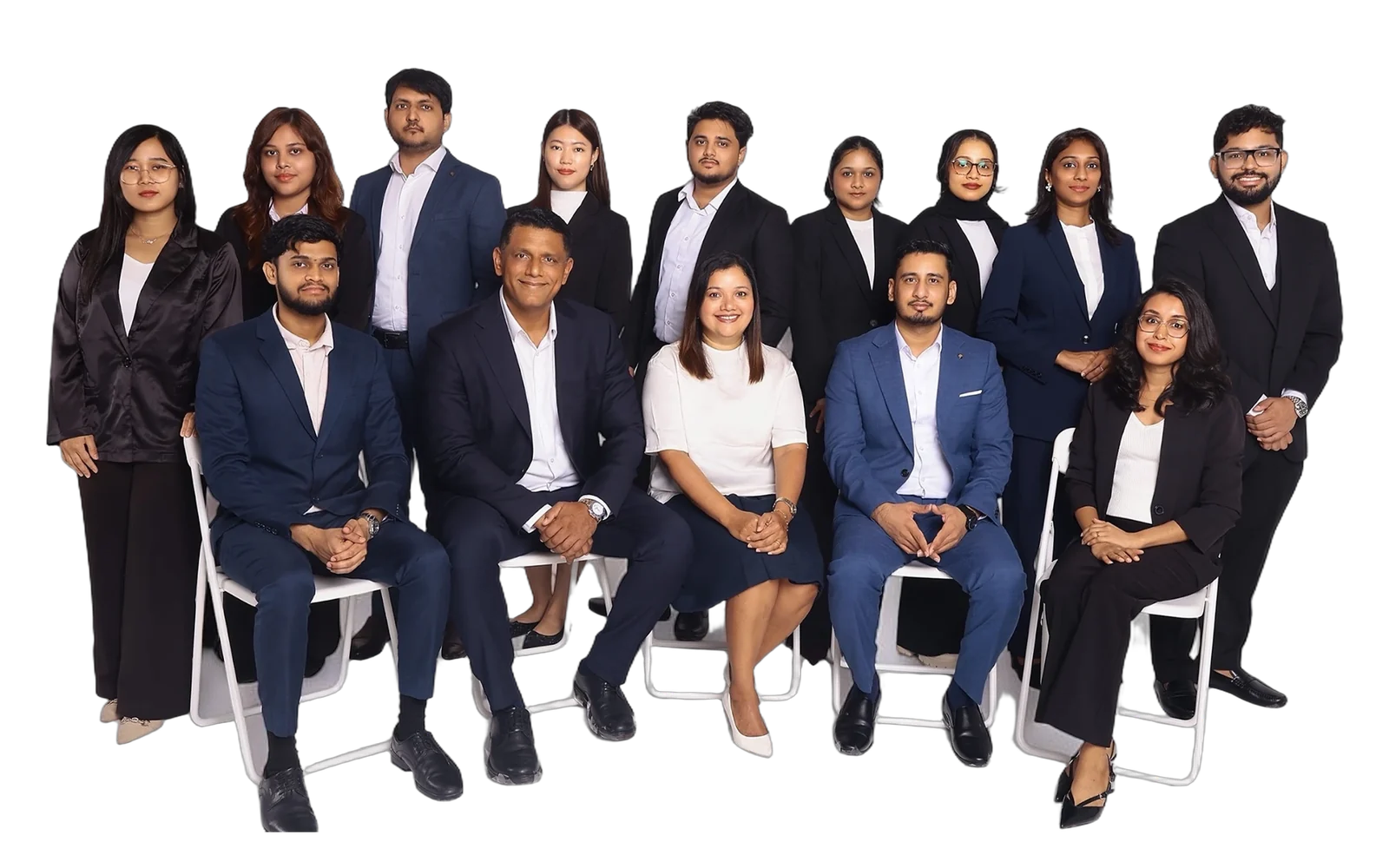 The Vigor Accounting and Taxation team, fourteen specialists, in a studio portrait